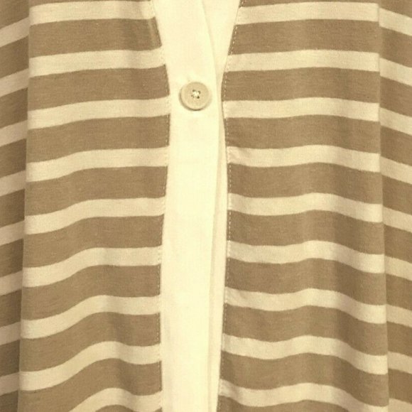 COLDWATER Creek Pima Knit Striped Long Sle… - Picture 2 of 4